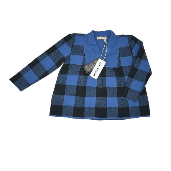 Misha and Puff NWT Merino Wool Plaid Tunic Top. Size: 6/7 Years.